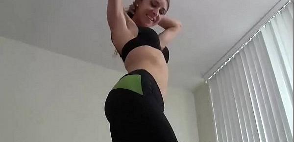 Jerk off to my ass while I do yoga JOI